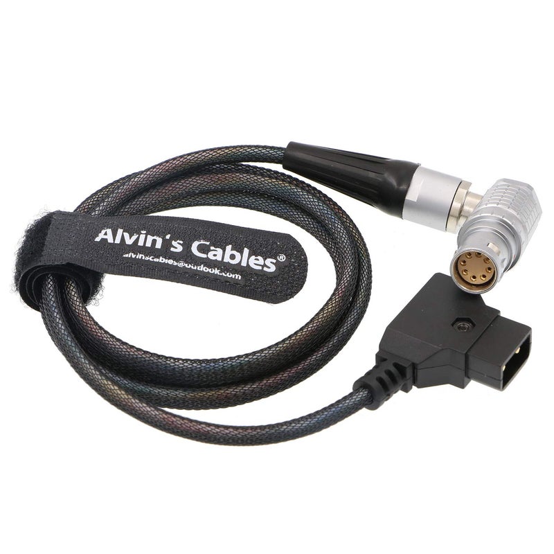 Alvin's Cables Arri Alexa Mini Camera Flexible Light Power Cable 8 Pin Right Angle to D TAP - Image 1